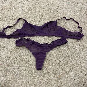 Adore Me Deep Purple Lace Set